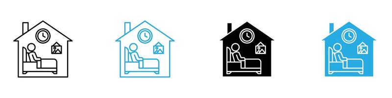 Accommodation Symbol Representing Comfortable and Convenient Lodging Options vector