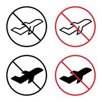 The don't fly sign offers a clear warning for prohibited flight activities, featuring a icon, safety label, and restricted flying notice. vector
