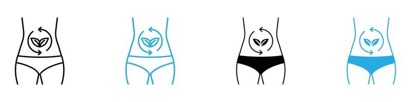 Detox icon set collection for web vector