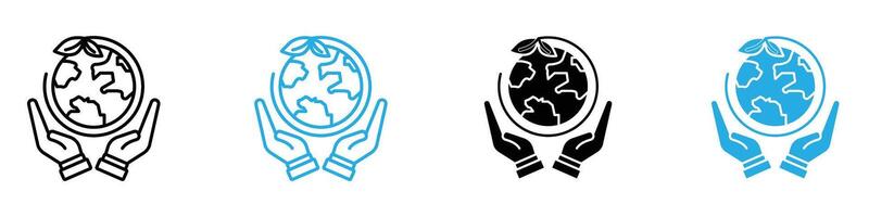 Environment protection icon set collection for web vector