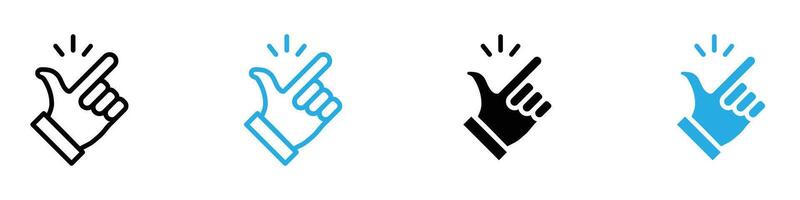 Finger Snapping Symbol Representing Quick Actions and Rhythmic Gestures vector