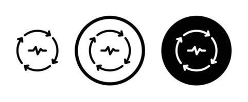 Life Cycle Icon Depicting Stages of Development, Biological Processes, and Evolution vector