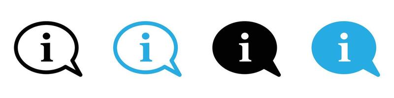 Information Icon Signifying Data, Knowledge Sharing, and Digital Communication vector