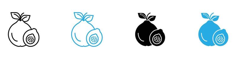 Guava icon set collection for web vector