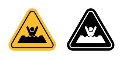 Mud warning sign vector