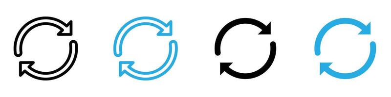 Reload button icon vector