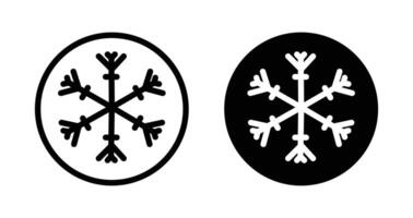 Snowflake Symbol Representing Cold Weather and Winter-Themed Designs vector