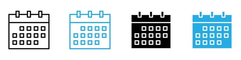 Table Calendar Icon Showcasing Organizational and Planning Tools vector