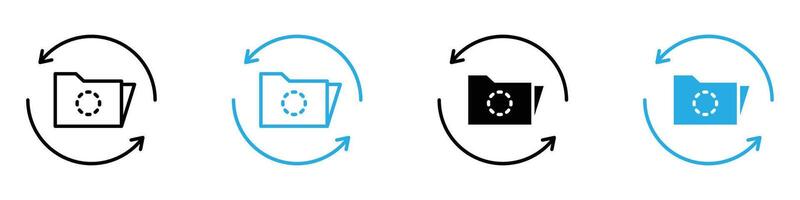 Synchronization Icon for Coordination, Time Management, and Team Collaboration vector