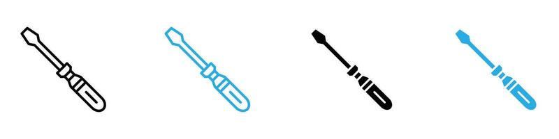 Screwdriver Icon for Hardware, Toolkits, and Construction Work vector