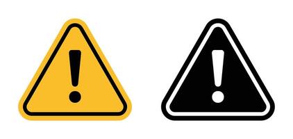 General Warning Attention Sign Alert to Various Safety Hazards vector