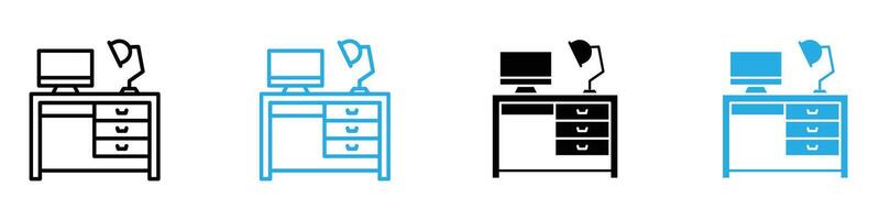 Workplace Icon for Office Environment, Professional Settings, and Corporate Spaces vector