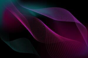 Wave line pattern background. future, digital, technology, science design elements vector
