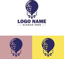 Balloon logo icon for business brand app icon party celebration logo balloon template vector