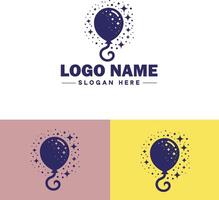 Balloon logo icon for business brand app icon party celebration logo balloon template vector