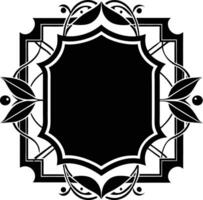 decorative corners and dividers frame illustration black and white vector