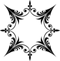 decorative corners and dividers frame illustration black and white vector