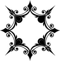 decorative corners and dividers frame illustration black and white vector