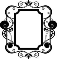 decorative corners and dividers frame illustration black and white vector