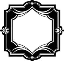 decorative corners and dividers frame illustration black and white vector