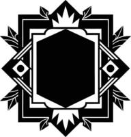 decorative corners and dividers frame illustration black and white vector
