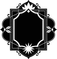 decorative corners and dividers frame illustration black and white vector