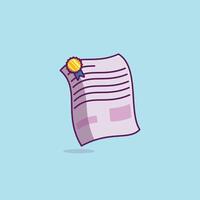 Documents with personal data cartoon illustration National Day of Justice concept icon isolated vector