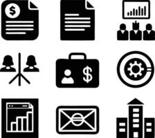 set of business icon illustration.idea, contact, target, organization, community, network, technology, businessman vector