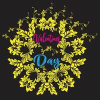 Valentine day Print vector