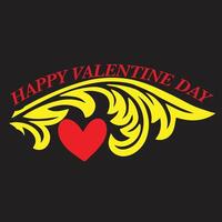 Happy Valentine day free design vector