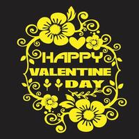 Happy Valentine day design vector
