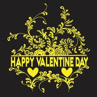 Happy Valentine day vector