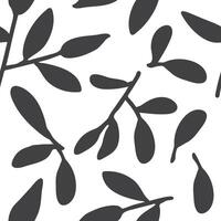 Seamless pattern with hand-drawn leaves. Floral pattern. Floral background. Best for fabric, wrapping paper, home textile. vector