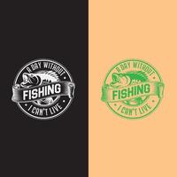 the fish hunter tshirt vector