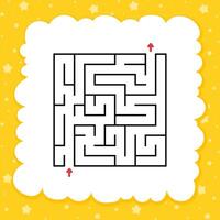 Abstract square maze. vector