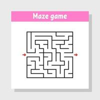 Abstract square maze. vector