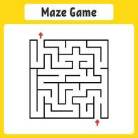 Abstract square maze. vector