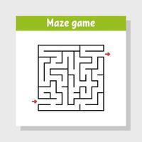 Abstract square maze. vector