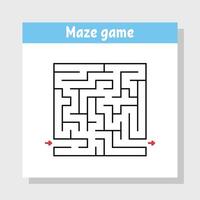 Abstract square maze. vector