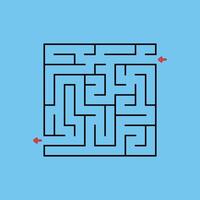 Abstract square maze. vector