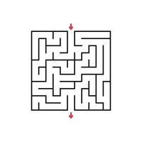 Abstract square maze. vector