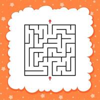 Abstract square maze. vector