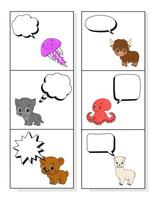 Speech bubble of different shape. vector