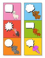 Speech bubble of different shape. vector