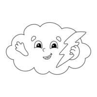 Cartoon character. Isolated on white background. vector