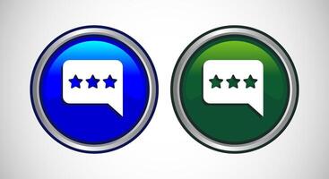 Testimonial Icon Button Set Design Illustration vector