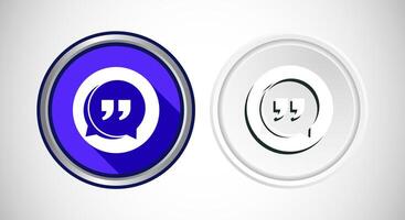 Testimonial Icon Button Set Design Illustration vector