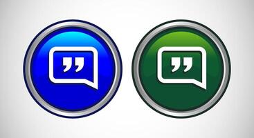 Testimonial Icon Button Set Design Illustration vector