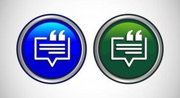 Testimonial Icon Button Set Design Illustration vector