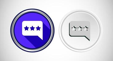 Testimonial Icon Button Set Design Illustration vector